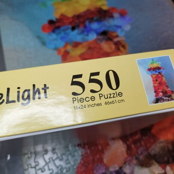 Beach Glass Delight Lighthouse Michigan Puzzle 550 Pieces USA Rocks Lake Life - Picture 7 of 10